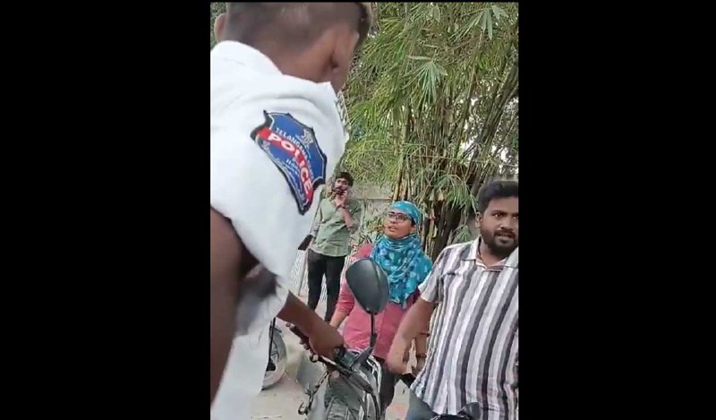 Watch: Man booked for abusing traffic …