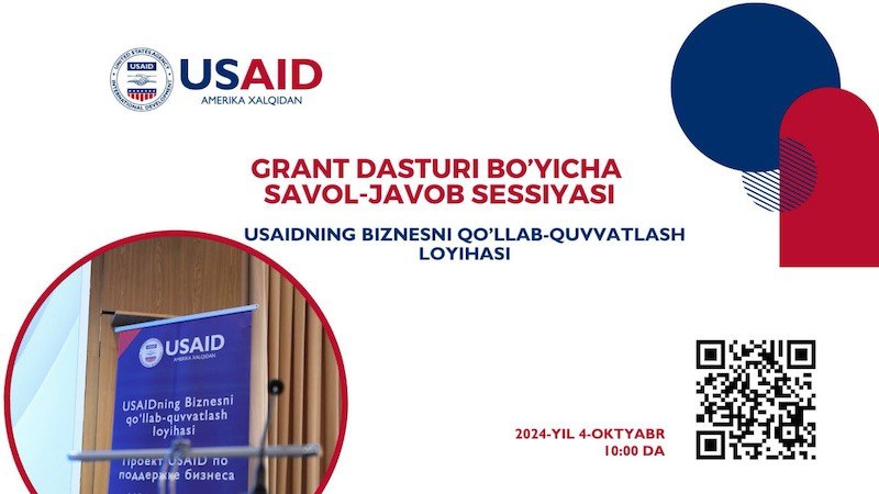 *****📣*** USAIDning Biznesni qo'llab-quvvatlash loyihasi grantiga …