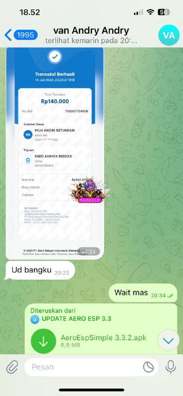 TESTIMONI PEMBAYARAN