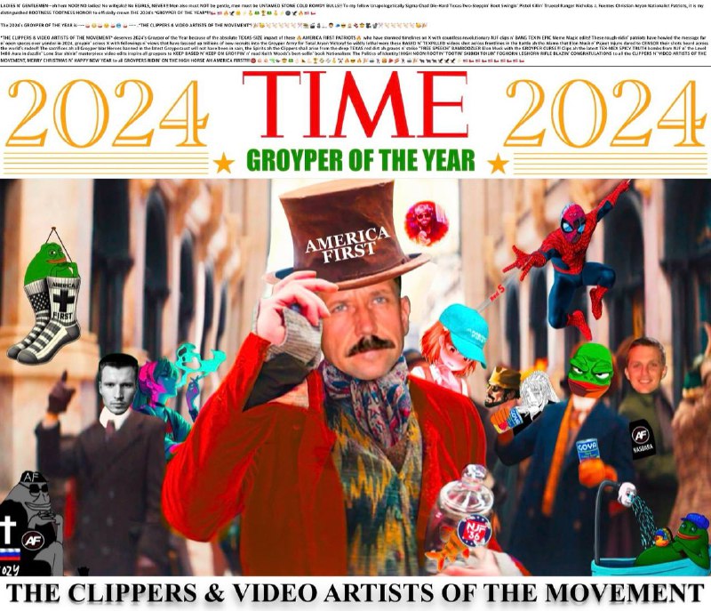 [#GroyperOfTheYear](?q=%23GroyperOfTheYear) [#YearOfTheGroyper](?q=%23YearOfTheGroyper) #2024 [#MerryChristmas](?q=%23MerryChristmas) [#NewYear](?q=%23NewYear) #2025 …