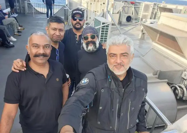 Ajith sir with his co-riders.