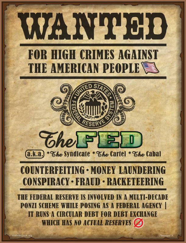 ***?***US Debt Clock: FED are WANTED …