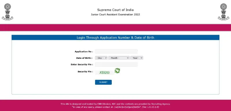 Supreme Court of India (SCI) Junior …