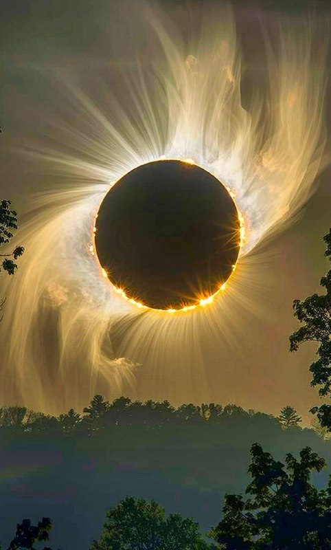 A shot of the eclipse on …