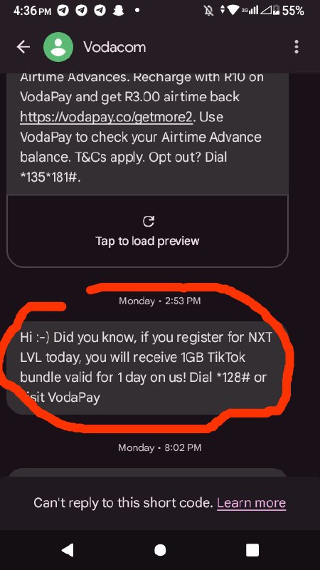 New vodacom 1GB trick