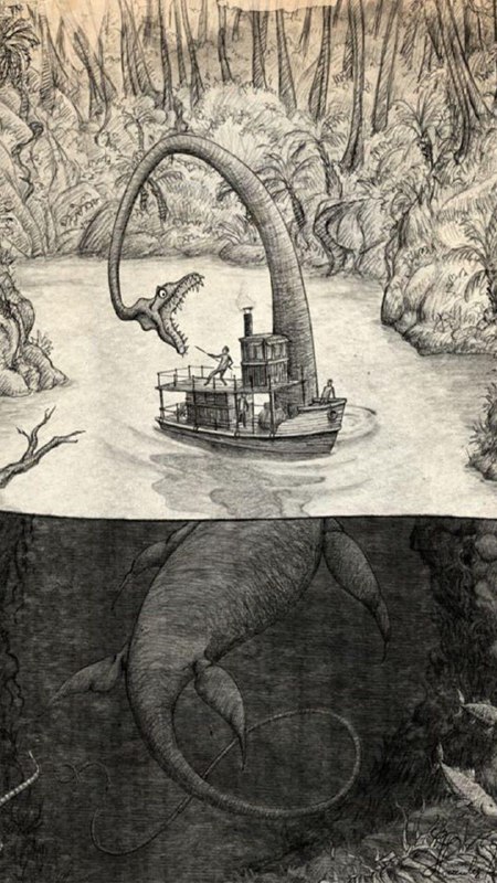 Plesiosaur Attack On The Amazon River …