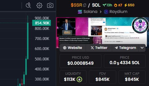$SSR | STRATEGIC SOLANA RESERVE | …