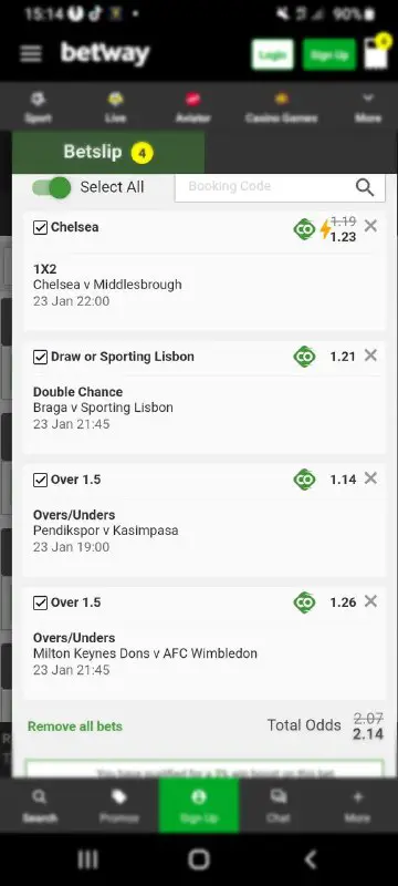 *Daily 2 odds*