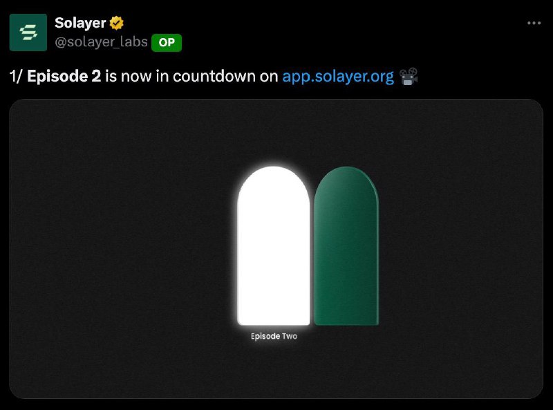 **Solayer Episode 2 is Starting Soon!**