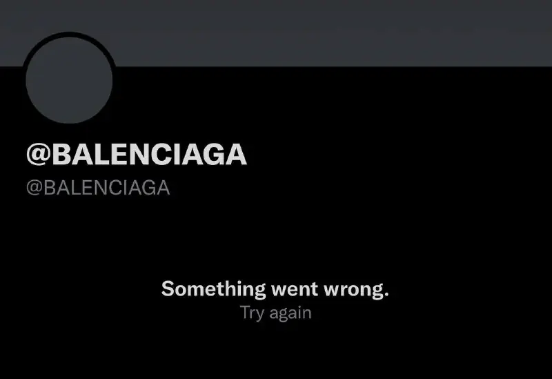 Balenciaga deleted their Twitter account