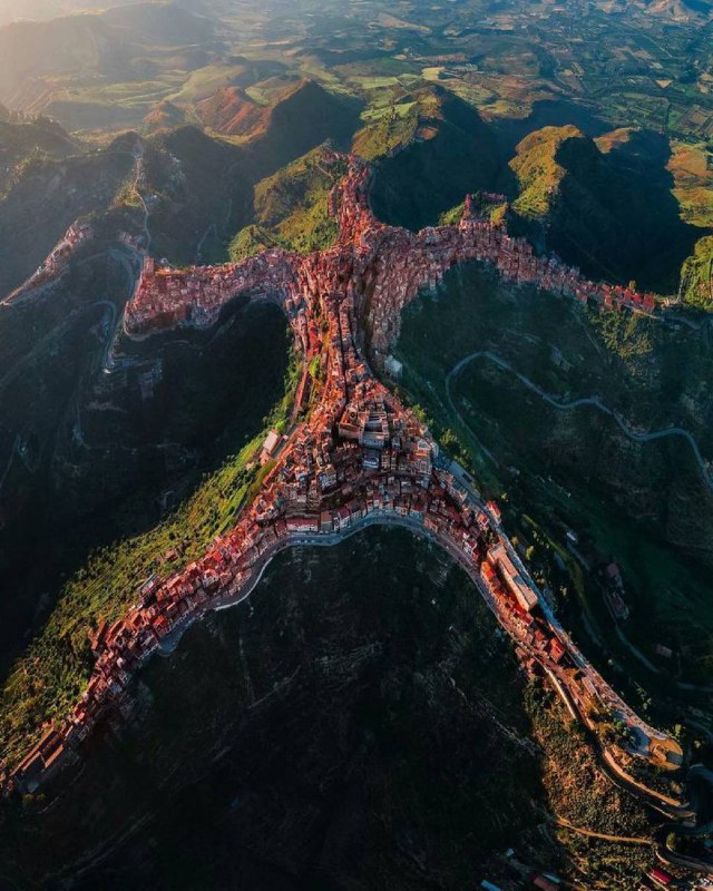 Centuripe, the ancient Sicilian town.