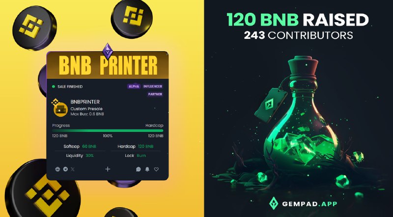 ***🔶******🔶*** 120 BNB filled **instantly** with …