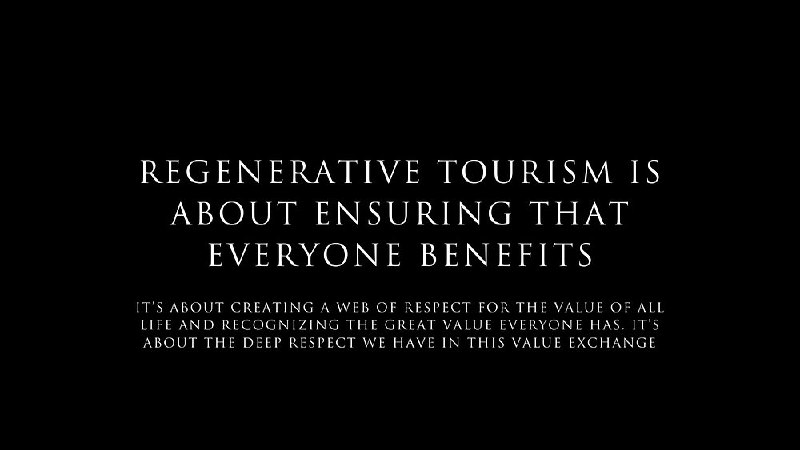 **Regenerative Tourism**