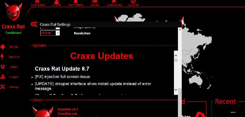 CraxsRat v6.5, v5.6 and latest version …