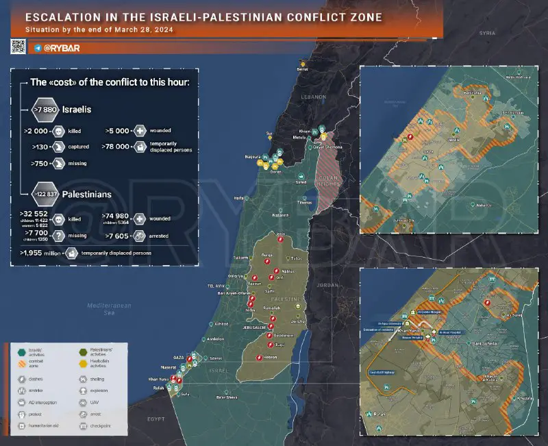 [***⚡️***](https://t.me/sitrepmaps/6599)*****🇮🇱******🇵🇸******⚔️*** Escalation in the Israeli-Palestinian Conflict …
