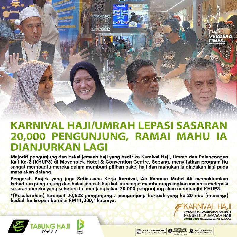 Karnival Haji, Umrah dan Pelancongan Kali …