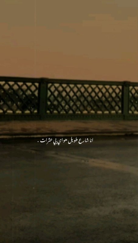 من یه خیابون طولانی‌ام که پر …