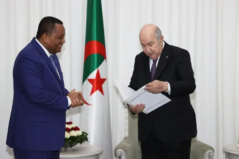 ***🇩🇿******🇱🇾******🇨🇬*** ~ The President of the Republic, Abdelmadjid Tebboune, received a special invitation this Wednesday, inviting him to the **Summit …