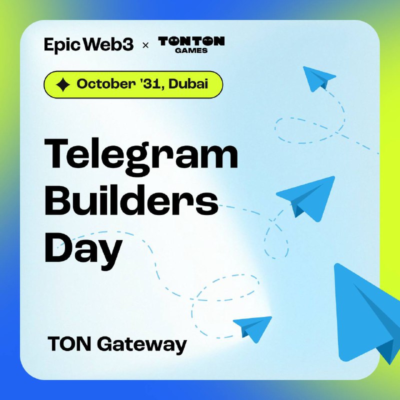 *****🧞‍♂️*** Telegram Builders Day right before …