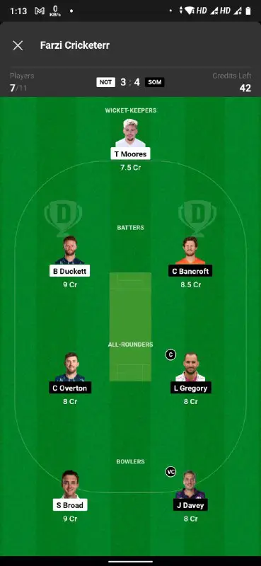 *****🏏*** Fantasy XI (Partial):**We'll construct our …