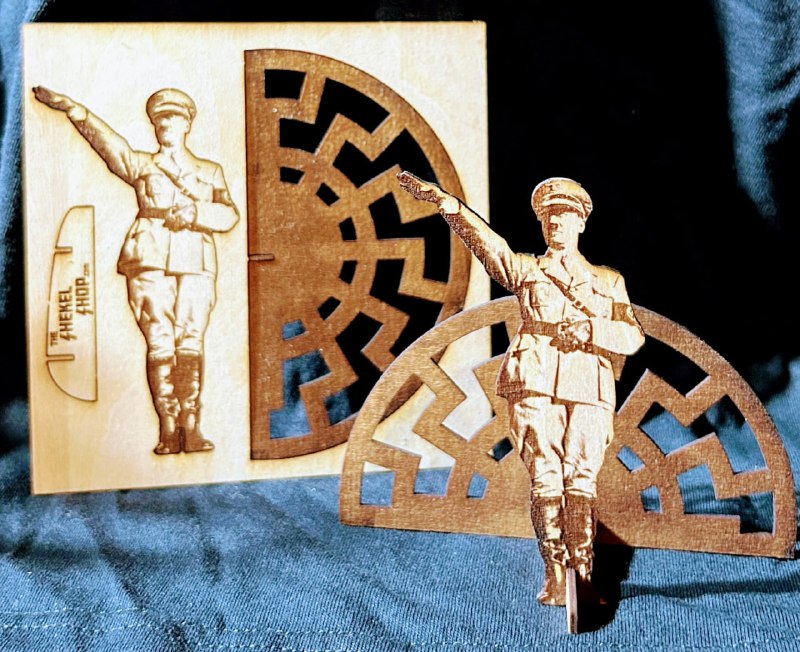 Adolf Hitler wooden cut out with …