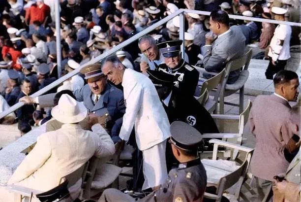 Adolf Hitler at the Olympic arena …