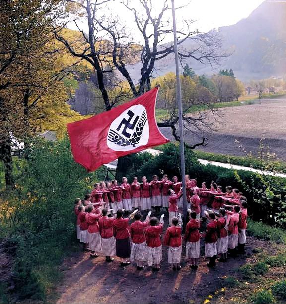 Women flying the flag at Hohenaschau …