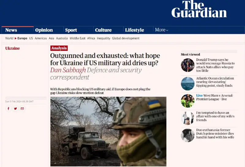 ***🔴*** Guardian: Ukraine is facing collapse …