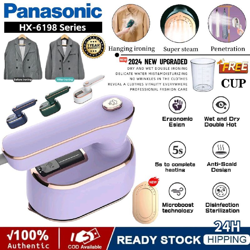 Check out Panasonic HX-6198 steam iron …