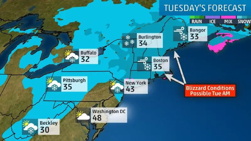 A potent nor'easter will bring heavy …