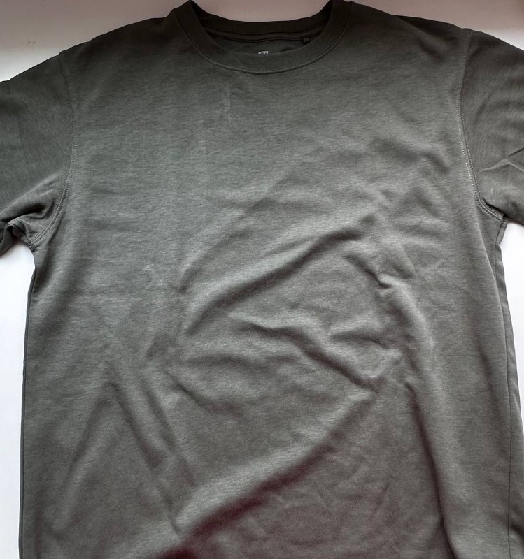 **uniqlo basic olive green tee - …