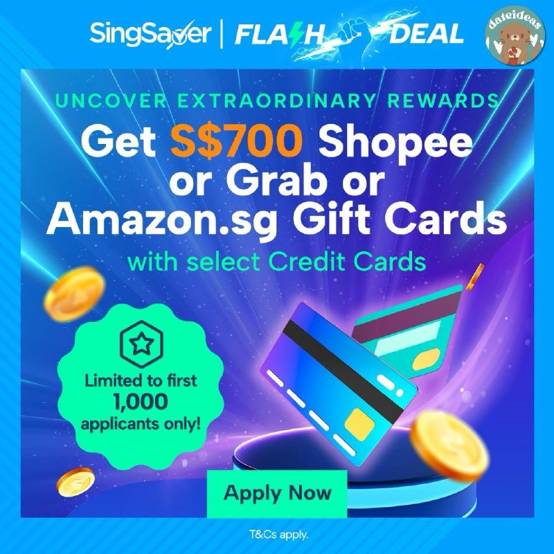 *****🤑*****[**SingSaver Credit Card Flash Deal**](http://bit.ly/3AGmGR6)