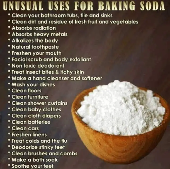 **UNUSUAL USES FOR BAKING SODA**