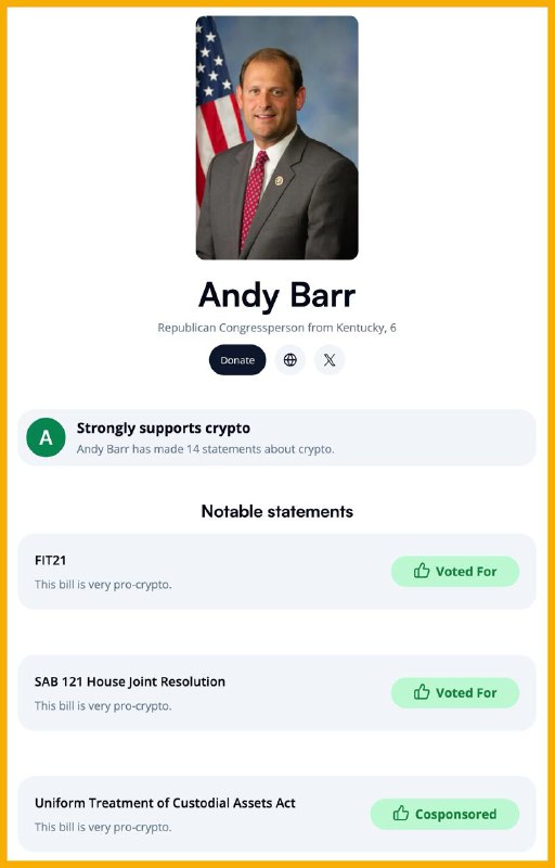 Andy Barr đang tranh cử để …