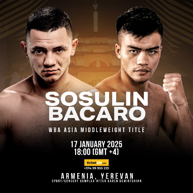 [**Sosulin VS Bacaro WBA Asia Middleweight …