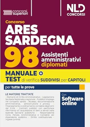Segnaliamo, a chi fosse interessato, che è uscito il Manuale 2024 per la preparazione al Concorso ARES Sardegna per 98 …