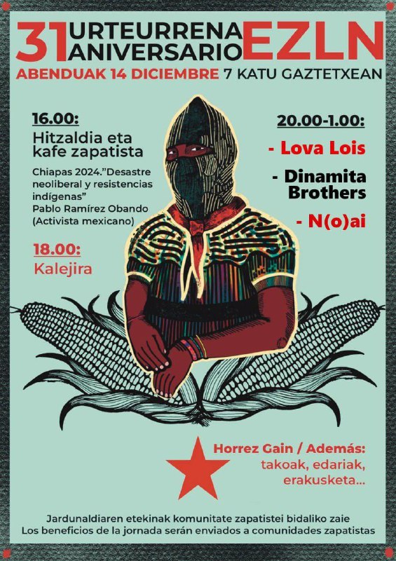 ***🐌******🎉*****Celebrando el alzamiento Zapatista en Euskal …