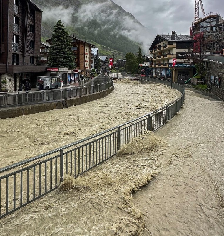 Landslide and Flooding Cuts Off Zermatt, Switzerland, From Rest of the World - SnowBrains