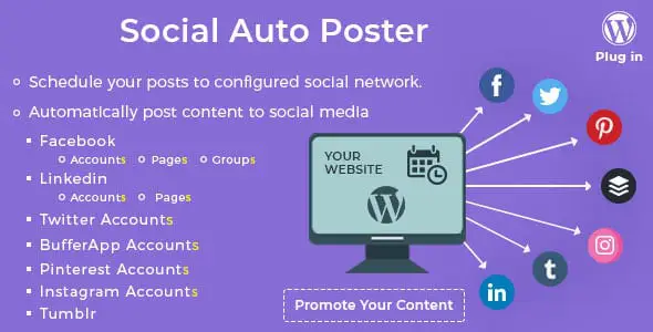 Social Auto Poster 5.3.1 - Tự động đăng bài Wordpress lên MXH -