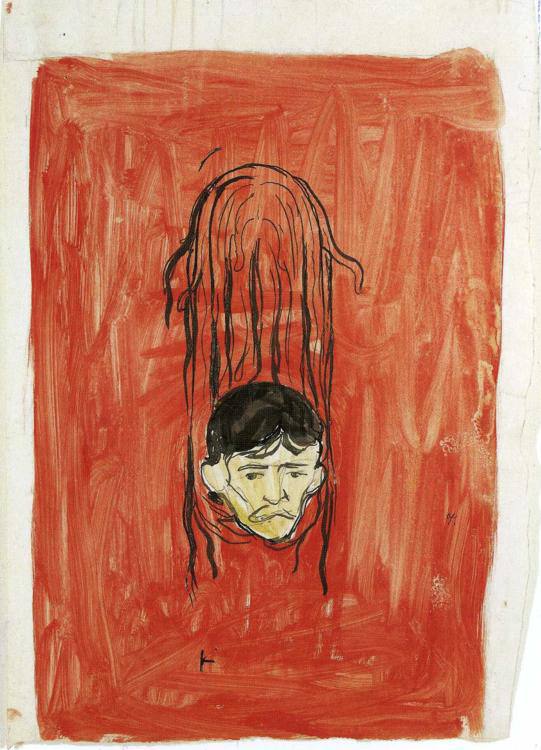 *Edward Munch, Self-Portrait in Woman's Hair: …