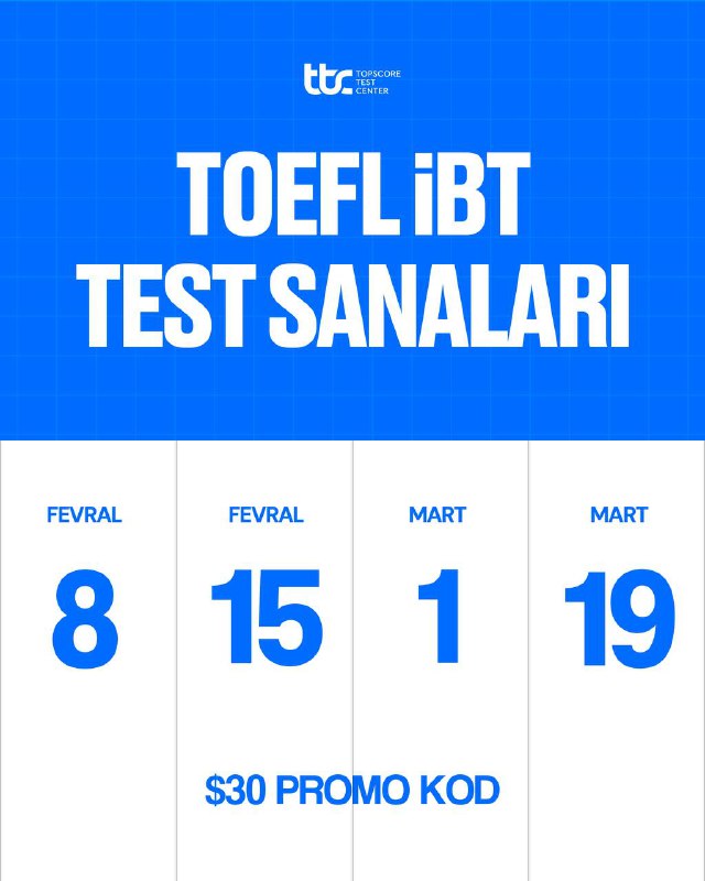 ***❔*** **Nima uchun TOEFL iBT testini …