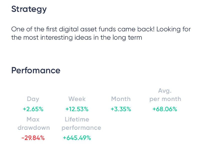Legendary The Token Fund stats. Of course you can do it yourself, but why if trusted traders make it better? …