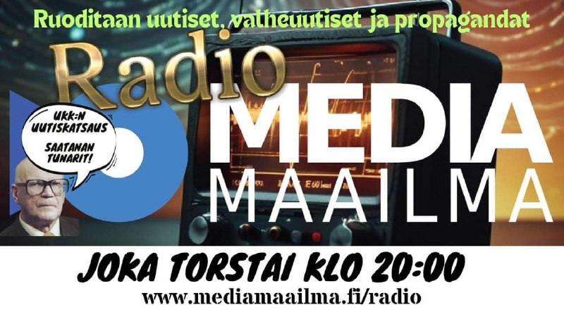 Tänään torstaina klo 20:00 "uutiskatsaus" radio …