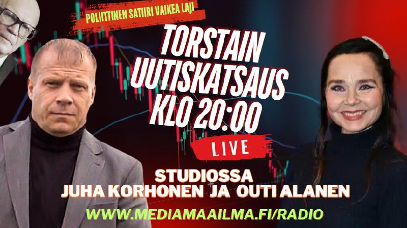 Torstaina klo 20:00 Juha Korhonen ja …