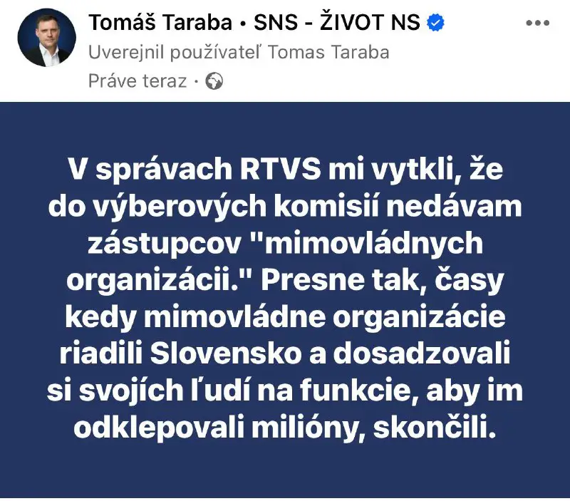 Tomáš Taraba • Podpredseda vlády SR