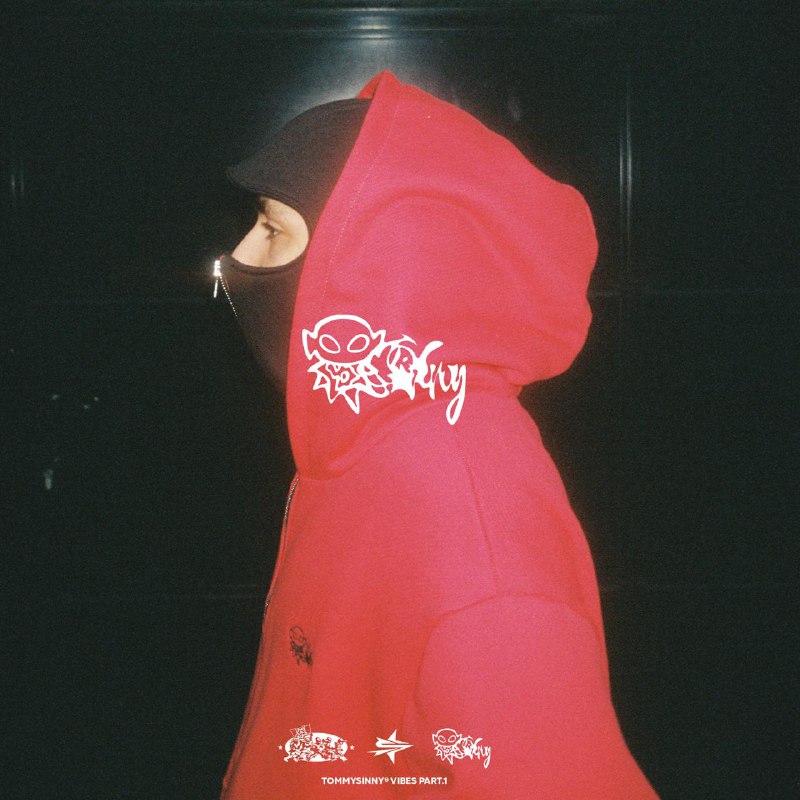 [TOMMYSINNY***®***](http://t.me/tommysinnychat) 'BLCLV' ZIP-HOODIE (RED / BLACK)