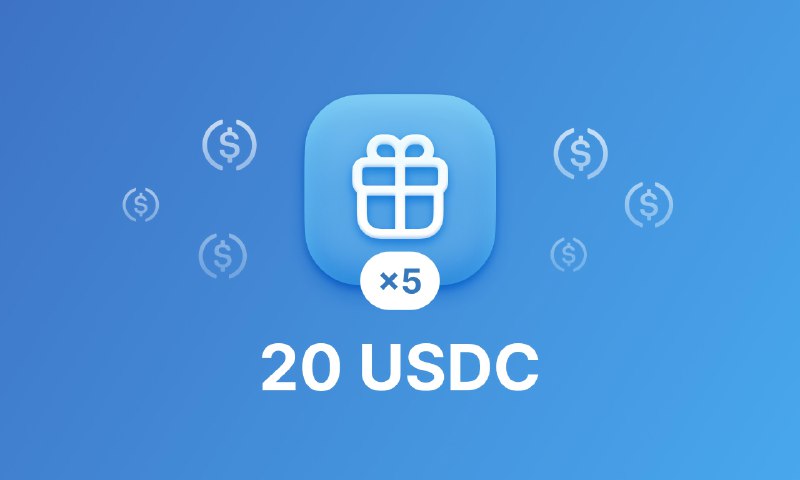 ***🎁*** **Розыгрыш** **20 USDC ($19.98)**