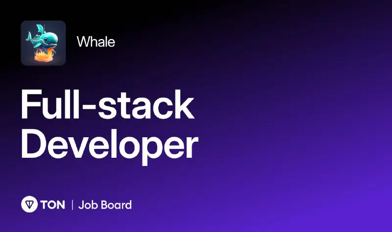 **Whale is hiring!