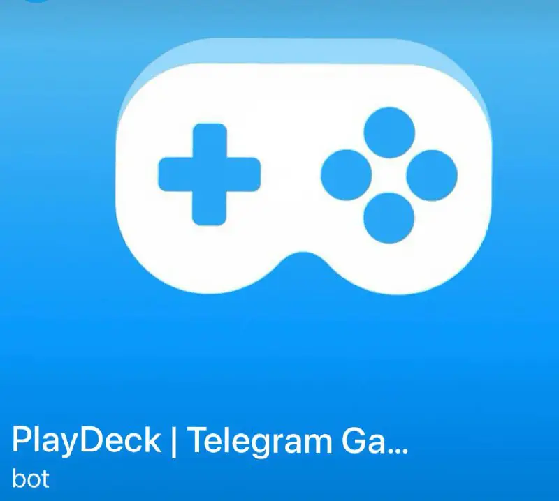 吨er们！请大家关注一下 TON 上目前已经上架的小游戏平台 Play Deck [@Playdeckbot](https://t.me/Playdeckbot) …