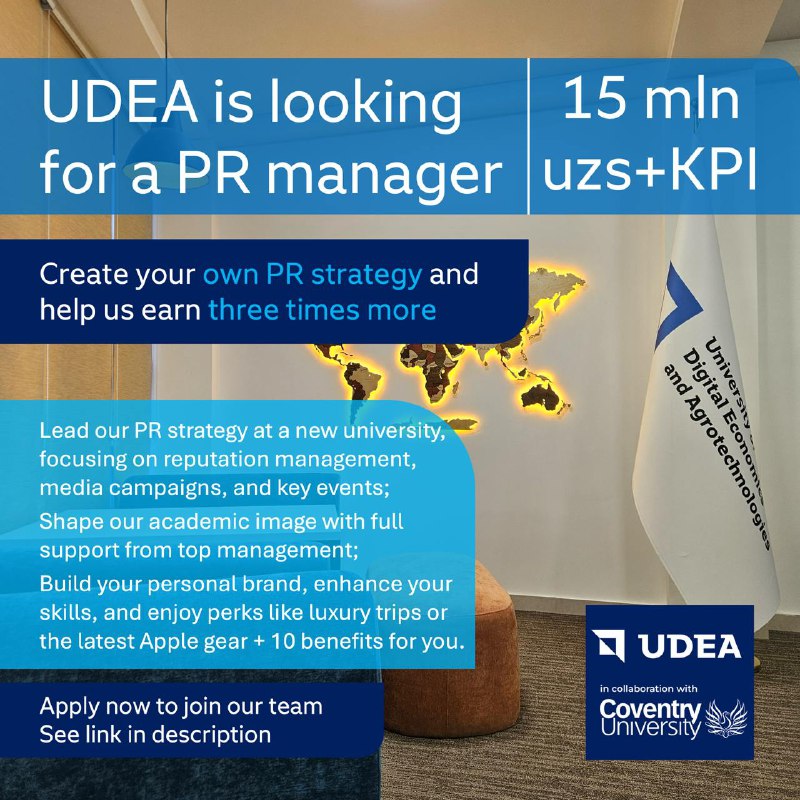 UDEA is looking for a PR …